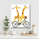 Painting by Numbers Animals Two Giraffes on The Tandem